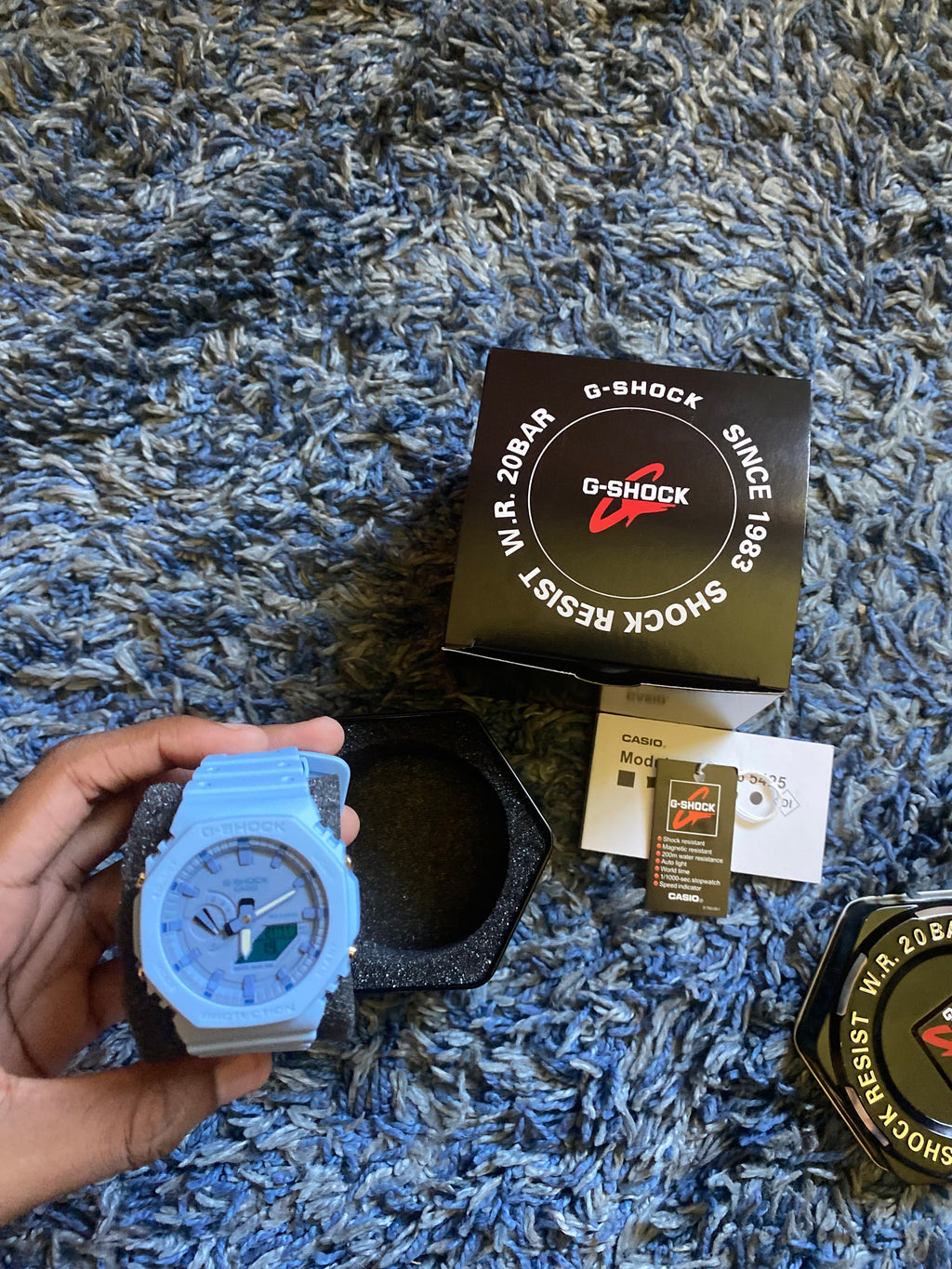 G-SHOCK GA2100 Blue Men’s Digital Analog Watch Shock Resistant